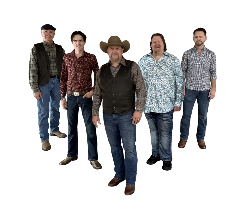 The five members of the Edgar Loudermilk Band in their 2026 press photograph